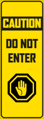 Custom Outdoor Yard Signs Multiple Sizes  Do not Enter