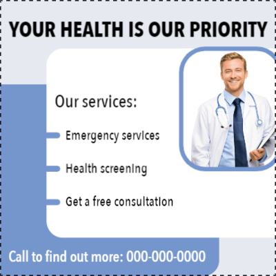 Custom Outdoor Yard Signs Multiple Sizes Health is Our Priority
