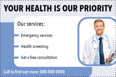 Custom Outdoor Yard Signs Multiple Sizes Health is Our Priority