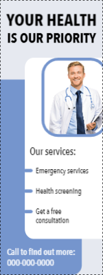 Custom Outdoor Yard Signs Multiple Sizes Health is Our Priority