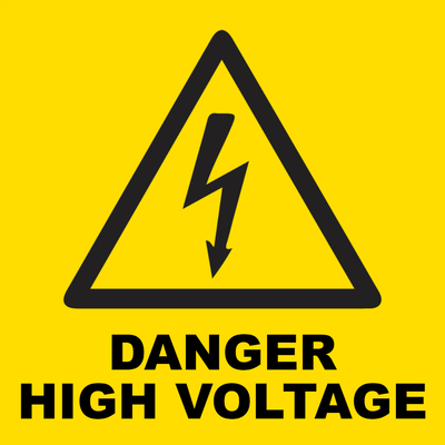 Custom Outdoor Yard Signs Multiple Sizes Danger High Voltage