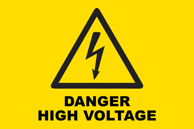 Custom Outdoor Yard Signs Multiple Sizes Danger High Voltage