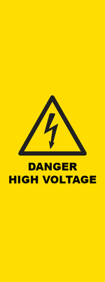 Custom Outdoor Yard Signs Multiple Sizes Danger High Voltage