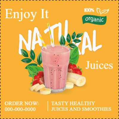 Custom Outdoor Yard Signs Multiple Sizes  Enjoy Natural Juice