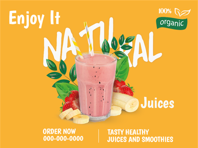 Custom Outdoor Yard Signs Multiple Sizes  Enjoy Natural Juice
