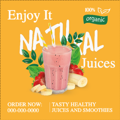Custom Outdoor Yard Signs Multiple Sizes  Enjoy Natural Juice