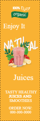 Custom Outdoor Yard Signs Multiple Sizes  Enjoy Natural Juice