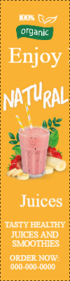 Custom Outdoor Yard Signs Multiple Sizes  Enjoy Natural Juice