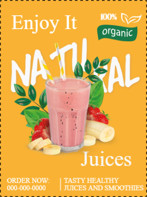 Custom Outdoor Yard Signs Multiple Sizes  Enjoy Natural Juice