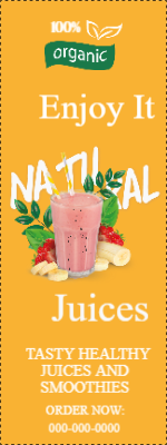 Custom Outdoor Yard Signs Multiple Sizes  Enjoy Natural Juice