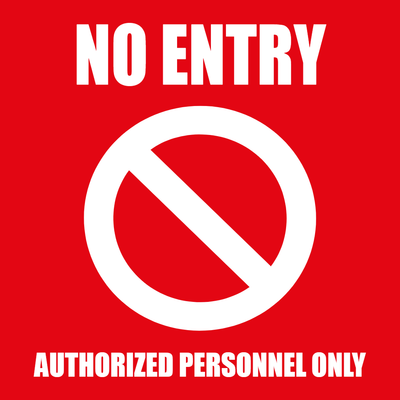 Custom Outdoor Yard Signs Multiple Sizes Authorized Personnel Only