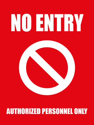 Custom Outdoor Yard Signs Multiple Sizes Authorized Personnel Only