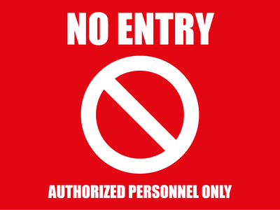 Custom Outdoor Yard Signs Multiple Sizes Authorized Personnel Only
