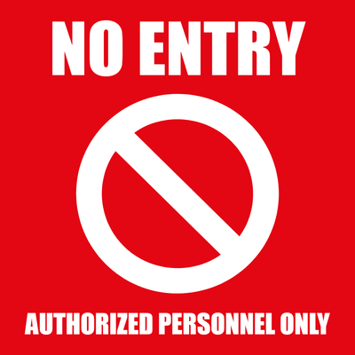 Custom Outdoor Yard Signs Multiple Sizes Authorized Personnel Only