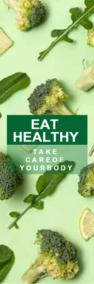 Custom Outdoor Yard Signs Multiple Sizes Eat Healthy