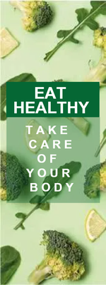 Custom Outdoor Yard Signs Multiple Sizes Eat Healthy