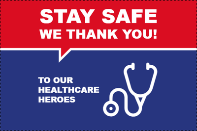 Custom Outdoor Yard Signs Multiple Sizes Stay Safe