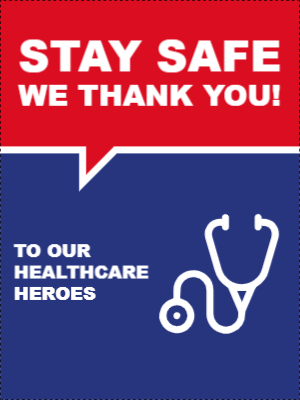 Custom Outdoor Yard Signs Multiple Sizes Stay Safe