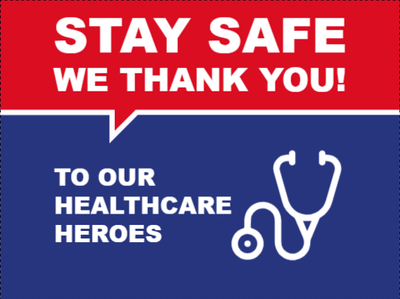 Custom Outdoor Yard Signs Multiple Sizes Stay Safe