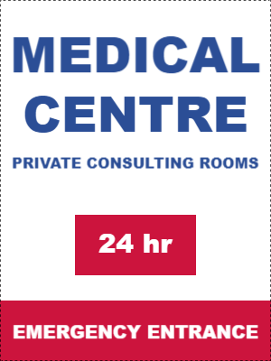 Custom Outdoor Yard Signs Multiple Sizes Medical Centre