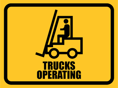 Custom Outdoor Yard Signs Multiple Sizes Trucks Operating