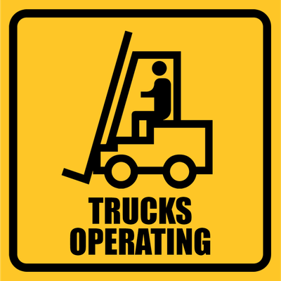 Custom Outdoor Yard Signs Multiple Sizes Trucks Operating