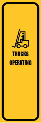 Custom Outdoor Yard Signs Multiple Sizes Trucks Operating