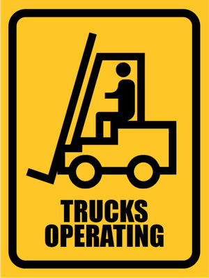 Custom Outdoor Yard Signs Multiple Sizes Trucks Operating