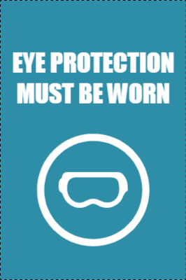 Custom Outdoor Yard Signs Multiple Sizes Eye Protection
