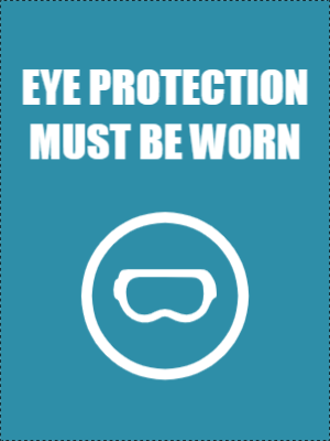 Custom Outdoor Yard Signs Multiple Sizes Eye Protection