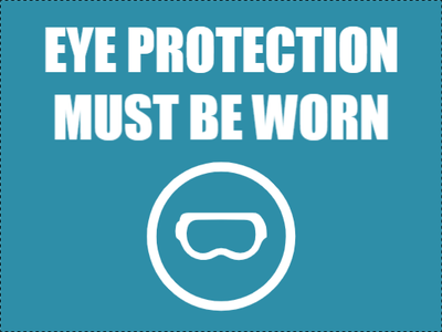 Custom Outdoor Yard Signs Multiple Sizes Eye Protection