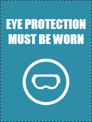 Custom Outdoor Yard Signs Multiple Sizes Eye Protection