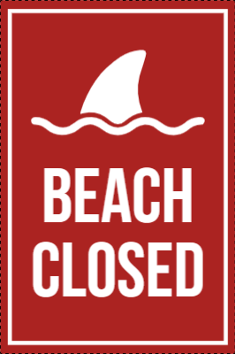 Custom Outdoor Yard Signs Multiple Sizes Beach Closed