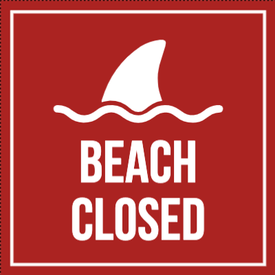 Custom Outdoor Yard Signs Multiple Sizes Beach Closed