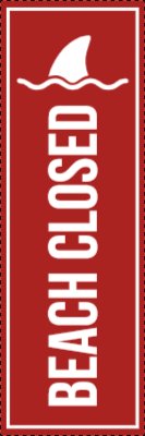 Custom Outdoor Yard Signs Multiple Sizes Beach Closed