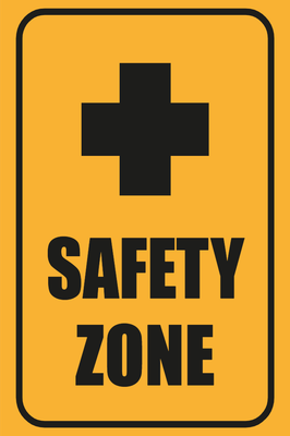 Custom Outdoor Yard Signs Multiple Sizes Safety Zone