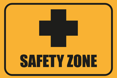 Custom Outdoor Yard Signs Multiple Sizes Safety Zone