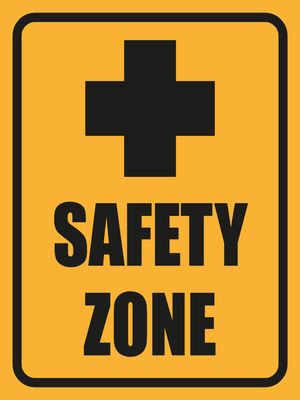 Custom Outdoor Yard Signs Multiple Sizes Safety Zone