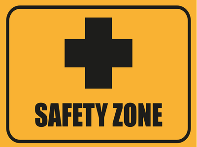 Custom Outdoor Yard Signs Multiple Sizes Safety Zone