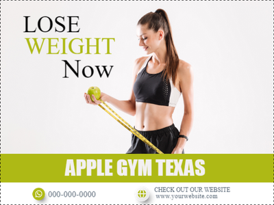 Custom Outdoor Yard Signs Multiple Sizes Loose Weight Now