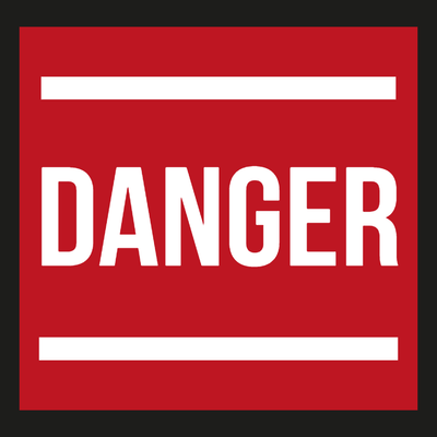 Custom Outdoor Yard Signs Multiple Sizes Danger