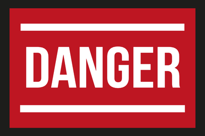 Custom Outdoor Yard Signs Multiple Sizes Danger