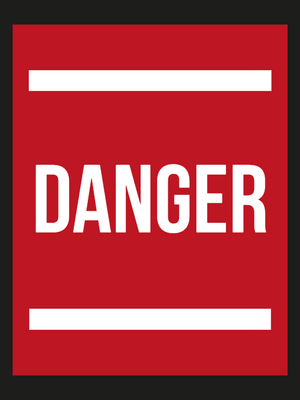 Custom Outdoor Yard Signs Multiple Sizes Danger