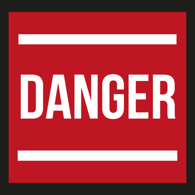 Custom Outdoor Yard Signs Multiple Sizes Danger