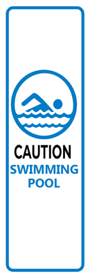 Custom Outdoor Yard Signs Multiple Sizes Swimming Pool Caution