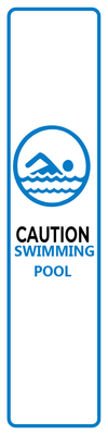 Custom Outdoor Yard Signs Multiple Sizes Swimming Pool Caution
