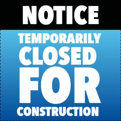 Custom Outdoor Yard Signs Multiple Sizes Temporary Closed