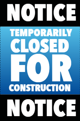 Custom Outdoor Yard Signs Multiple Sizes Temporary Closed