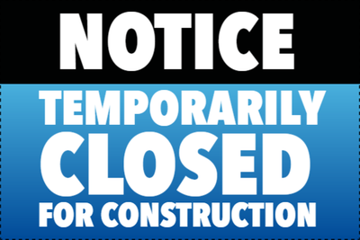 Custom Outdoor Yard Signs Multiple Sizes Temporary Closed