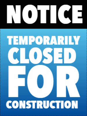 Custom Outdoor Yard Signs Multiple Sizes Temporary Closed